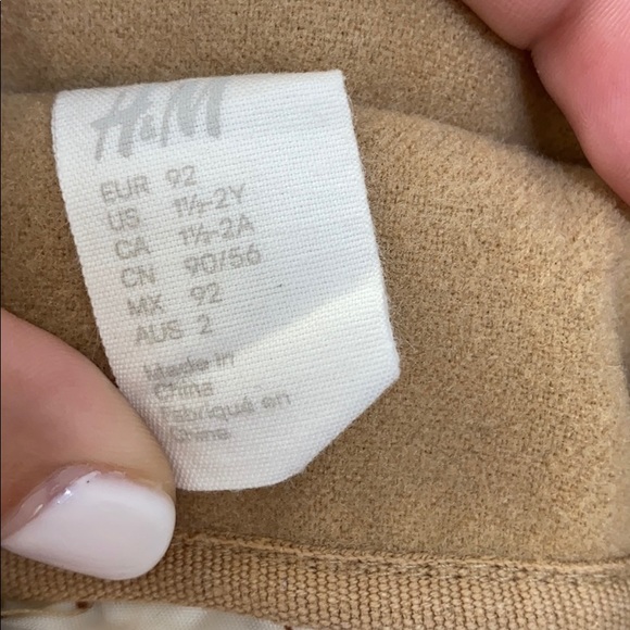 H&M tan peacoat with detachable hood - Picture 4 of 4